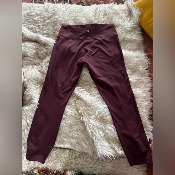 Lululemon Wunder Under HR 25” in Heathered Merlot - Picture 4 of 4
